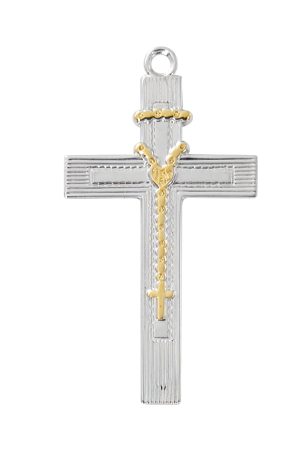 Sterling Silver Rosary Cross Boxed