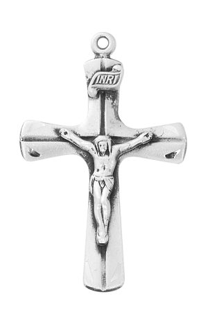 Sterling Silver Flared Crucifix  Boxed