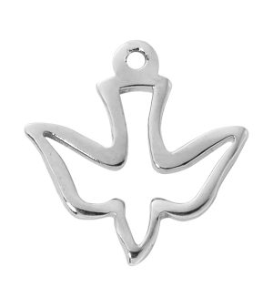Sterling silver Dove medal boxed