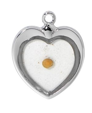 Sterling Silver heart with Mustard Seed boxed