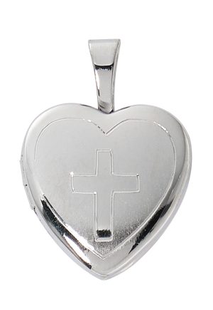 Sterling Silver heart locket boxed