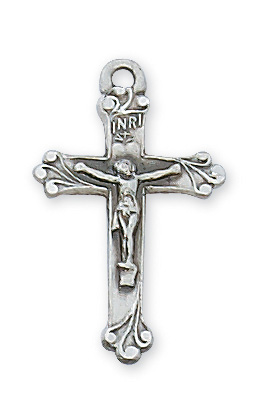Sterling Silver Crucifix Pendant Boxed