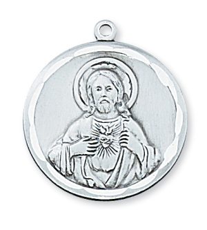 Sterling Silver Scapular Pendant Boxed