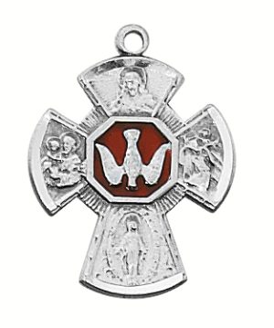 Sterling Silver 4-way Pendant Boxed