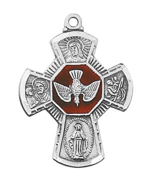 Sterling Silver 4-way Pendant Boxed